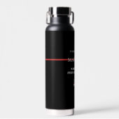 Custom Firefighter Thin Red Line Fire Department Trinkflasche (Vorne)