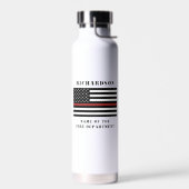 Custom Firefighter Thin Red Line Fire Department Trinkflasche (Links)