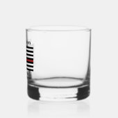 Custom Firefighter Thin Red Line Fire Department Whiskyglas (Links)