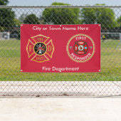 Custom Fireman's Cross Outdoor Banner (Insitu)