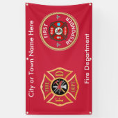 Custom Fireman's Cross Outdoor Banner (Vertikal)