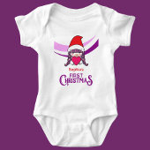 Custom First Christmas Baby Strampler