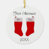 Custom First Christmas Ornament (Vorne)