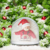 Custom First Christmas Vater und Baby Fotos Schneekugeln (Weihnachten)