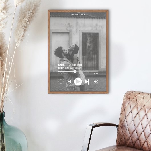 Custom First Dance Song Foto Memorabilia Print