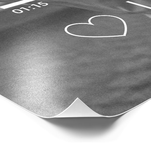 Custom First Dance Song Foto Memorabilia Print (Ecke)