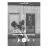 Custom First Dance Song Foto Memorabilia Print (Vorne)