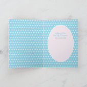 Custom First Heilige Kommune Niedlich Blonde Hair  Dankeskarte (Innenseite)