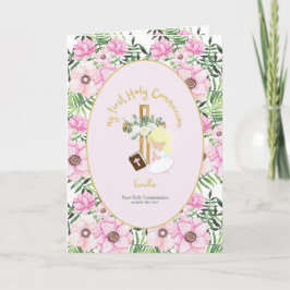 Custom First Heilige Kommune Niedlich Blonde Hair Dankeskarte