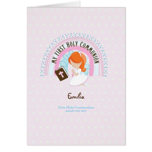 Custom First Heilige Kommune Niedlich Red Hair Gir (Vorne)