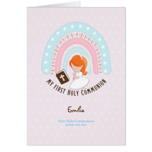 Custom First Heilige Kommune Niedlich Red Hair Gir (Vorne)