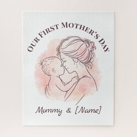Custom First Mother’s Day Jigsaw Puzzle (Vertikal)