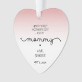 Custom First Mother's Day Gift New Mommy Keepake Ornament (Vorderseite)