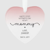 Custom First Mother's Day Gift New Mommy Keepake Ornament (Vorderseite)