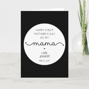 Custom First Mother's Day New Mama Karte