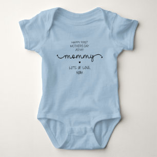Custom First Mother's Day New Mommy Geschenke Baby Strampler