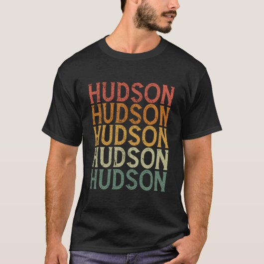 Custom First Name Hudson T-Shirt (Vorderseite)