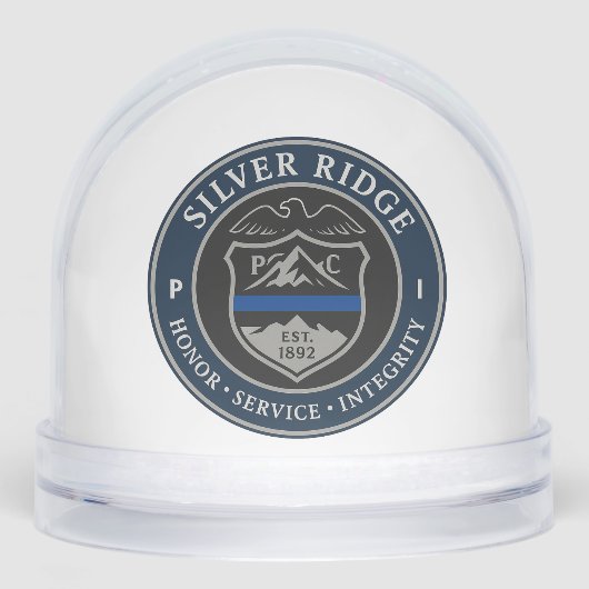 Custom First Responder Support Snow Globe Schneekugeln (Vorderseite)