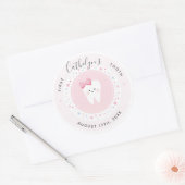 Custom First Tooth Baby Meilenstein Sticker (Umschlag)