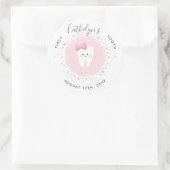 Custom First Tooth Baby Meilenstein Sticker (Tasche)