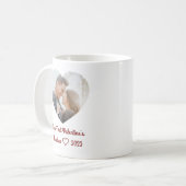 Custom First Valentine's Day Together Foto Kaffeetasse (Vorderseite Links)