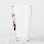 Custom First Vatertag Niedlich gebürstetes Foto Glas (Links)