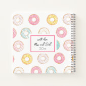 Custom First Words Buchgeschenk für Baby Notizblock (Rückseite)