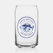 Custom Fish and Tackle Shop Blue Fischer Dosenglas (Rückseite)