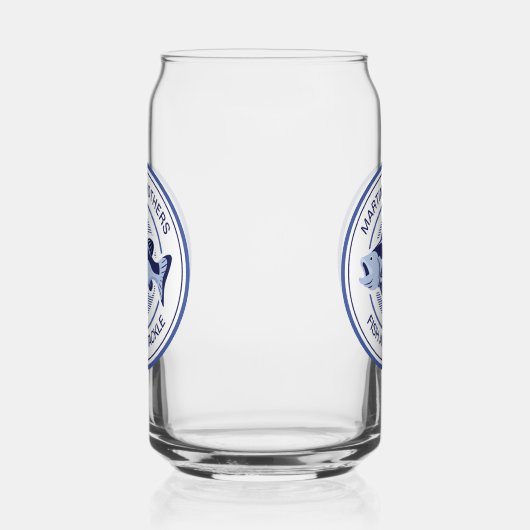 Custom Fish and Tackle Shop Blue Fischer Dosenglas (Rechts)