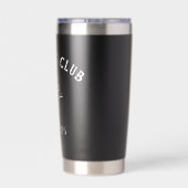 Custom Fishing Club Black Tumbler Thermobecher (Rückseite)