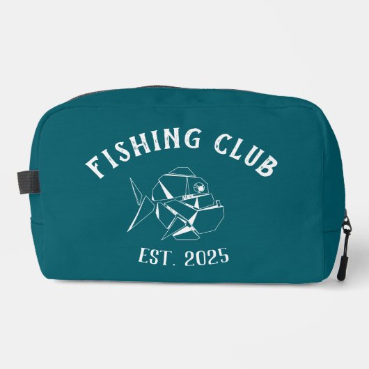 Custom Fishing Club Waschbeutel (Vorderseite)