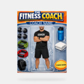 Custom Fitness Coach Photo and Name  Acrylschild (Vorderseite)