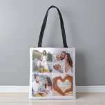 Custom Five Photo Personalized Double Sided  Tasche<br><div class="desc">Carry your memories everywhere with this Custom Five Photo Personalized Double Sided Tote Bag. Featuring five of your favorite photos printed across both sides, this personalized tote combines modern design with everyday functionality. Perfect for shopping, travel, work, or gifting, it showcases your family moments, pets, or special occasions in a...</div>