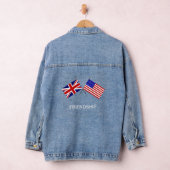 Custom Flags of England & United Staaten Jeansjacke (Hangar)