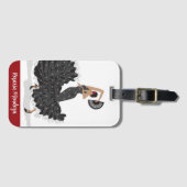 Custom Flamenco Dancer Gepäckmarke Gepäckanhänger (Vorderseite (Horizontal))