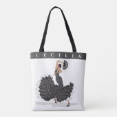 Custom Flamenco Shopping Tasche (Rückseite)