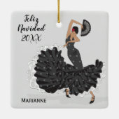 Custom Flamenco Weihnachtsschmuck (Rückseite)