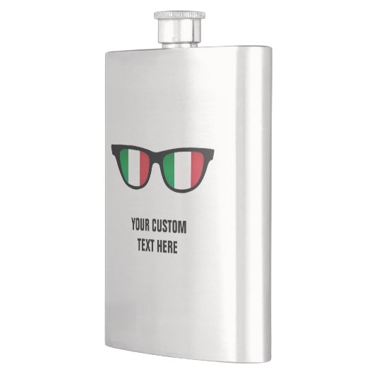 Custom-Flasche mit italienischem Schatten Flachmann (Links)