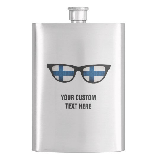 Custom-Flask finnischen Shades Flachmann (Vorderseite)