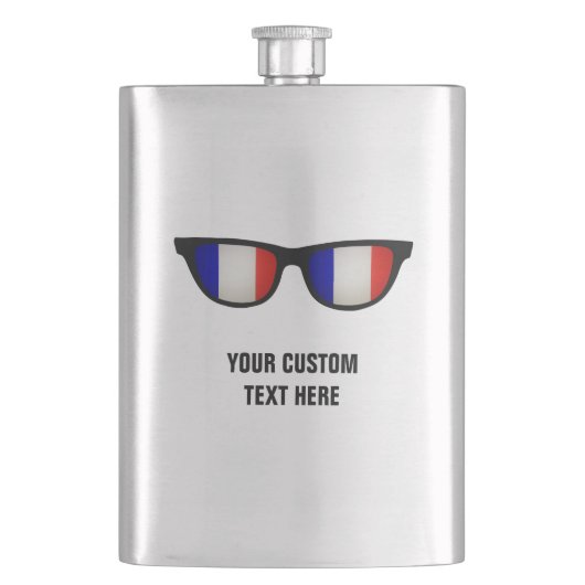 Custom-Flask French Shades Flachmann (Vorderseite)