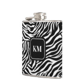 Custom Flask Zebra Print Flachmann (Links)