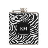 Custom Flask Zebra Print Flachmann (Vorderseite)