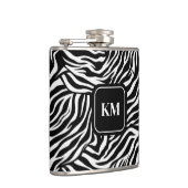 Custom Flask Zebra Print Flachmann (Rechts)