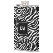 Custom Flask Zebra Print Flachmann (Links)
