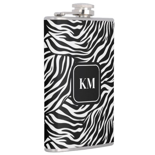 Custom Flask Zebra Print Flachmann (Rechts)