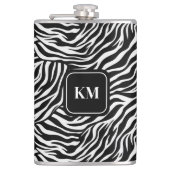Custom Flask Zebra Print Flachmann (Vorderseite)