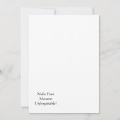 Custom Flat Announccard Ankündigung (Rückseite)