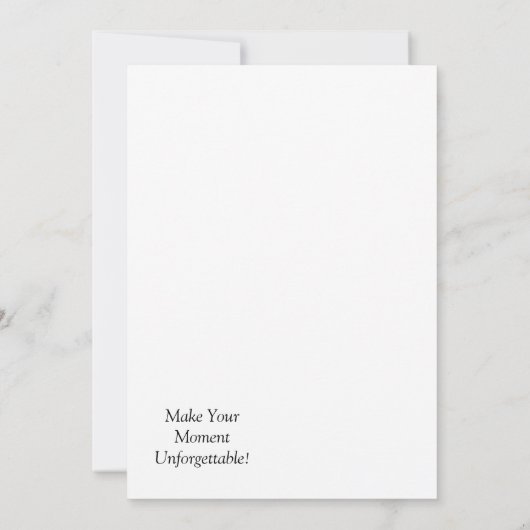 Custom Flat Announccard Ankündigung (Rückseite)