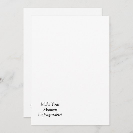 Custom Flat Announccard Ankündigung (Vorne/Hinten)