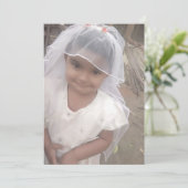 Custom Flat Announccard Ankündigung (Stehend Vorderseite)